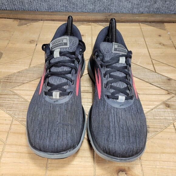 Brooks Pureflow 7 Womens Running Shoes Black Gray Red Athletic Sneakers‎ Size 9B - Picture 4 of 12